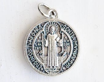 RELIQUIA Ex Indumentis - San Benito - Medalla de Peltre