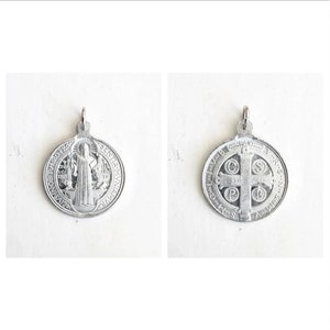 Aluminum Saint Benedict Medal - Pendant