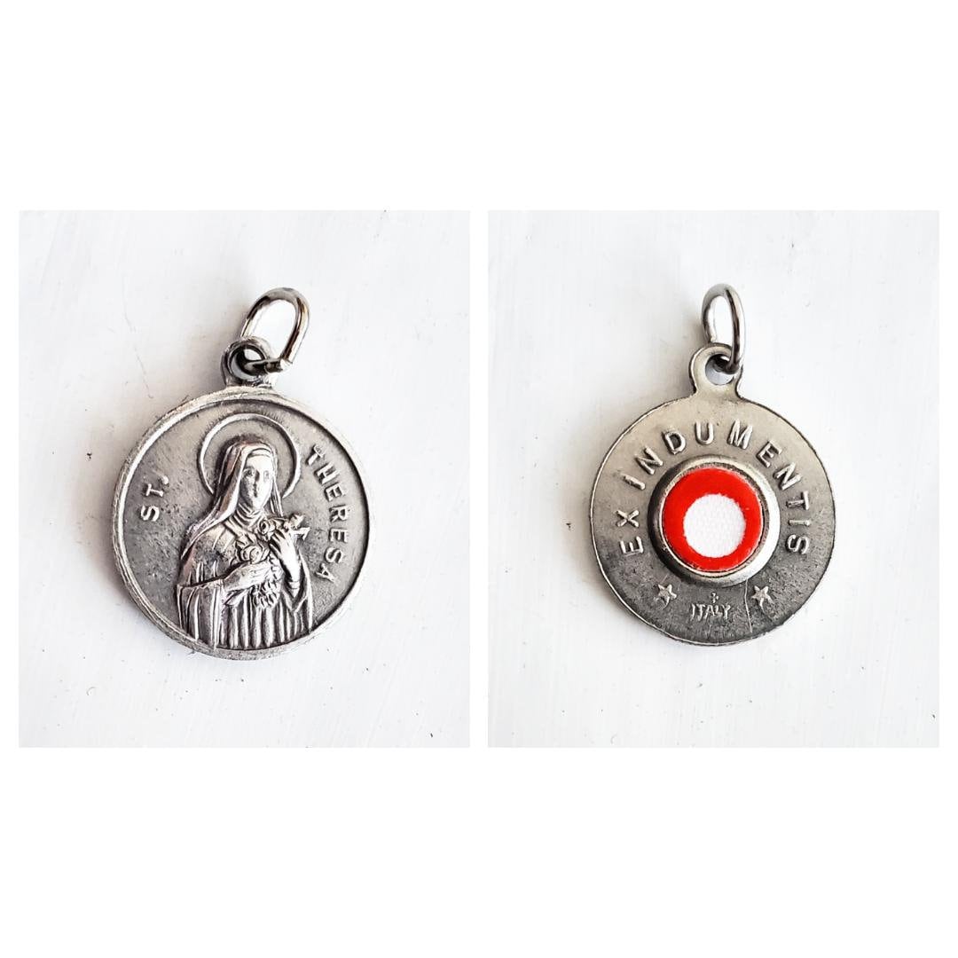 RELIC Ex Indumentis - Saint Therese - Pewter Medal - Etsy