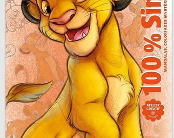 Disney Simba Coloring Book, Lion King Printable Story (Digital Download)