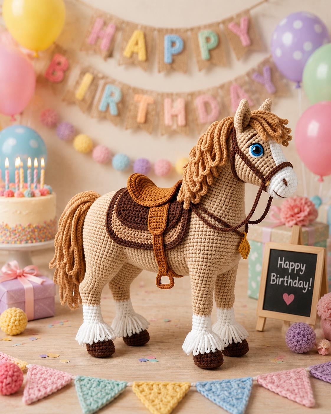 Amigurumi Horse Crochet Pattern PDF