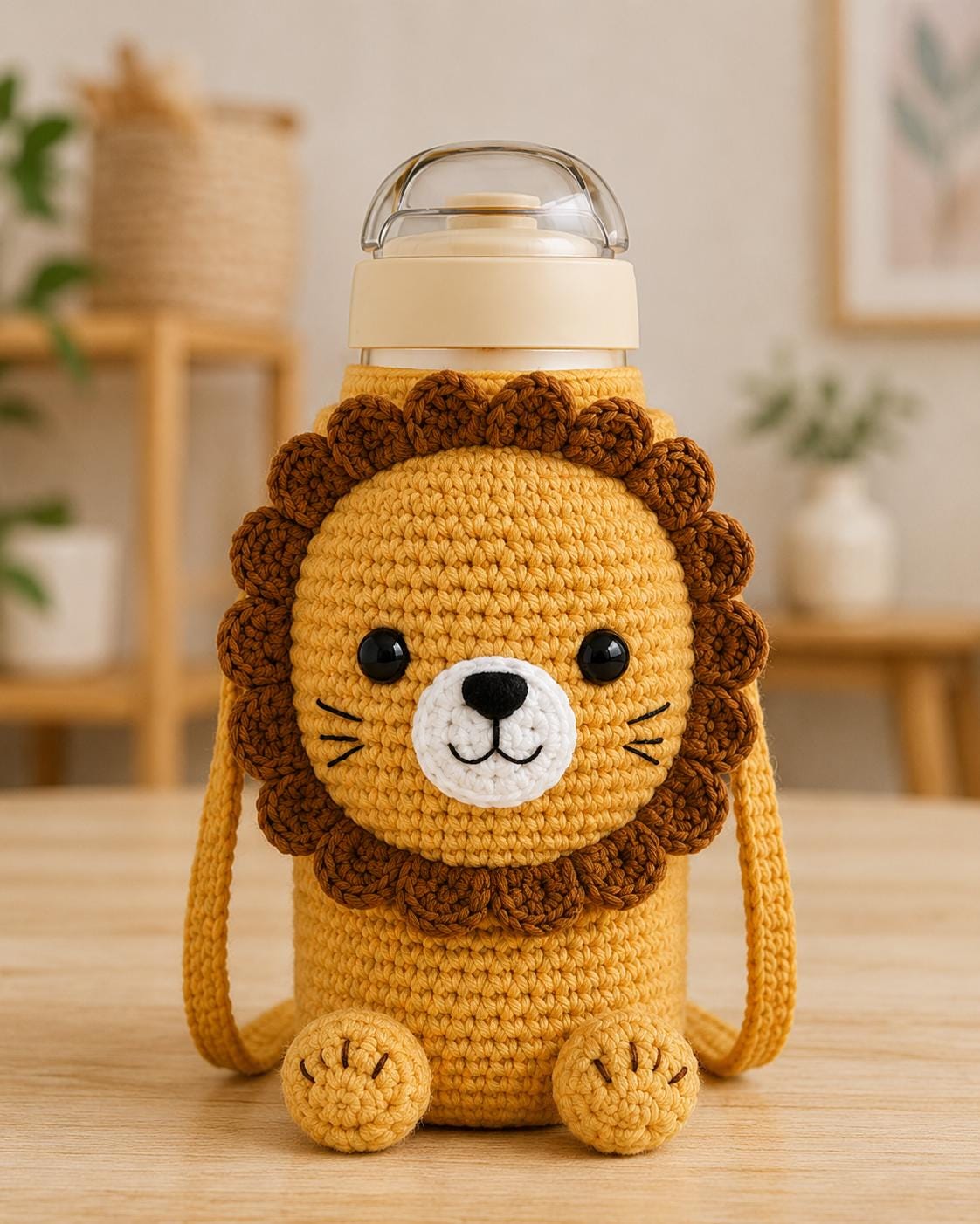 Lion Water Bottle Holder Pattern