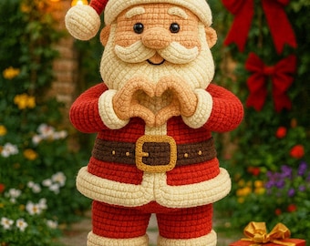 Handmade Amigurumi Santa Claus Doll | Crochet Christmas Toy
