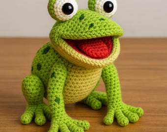 Crochet Frog Amigurumi Pattern: Easy Beginner PDF Tutorial