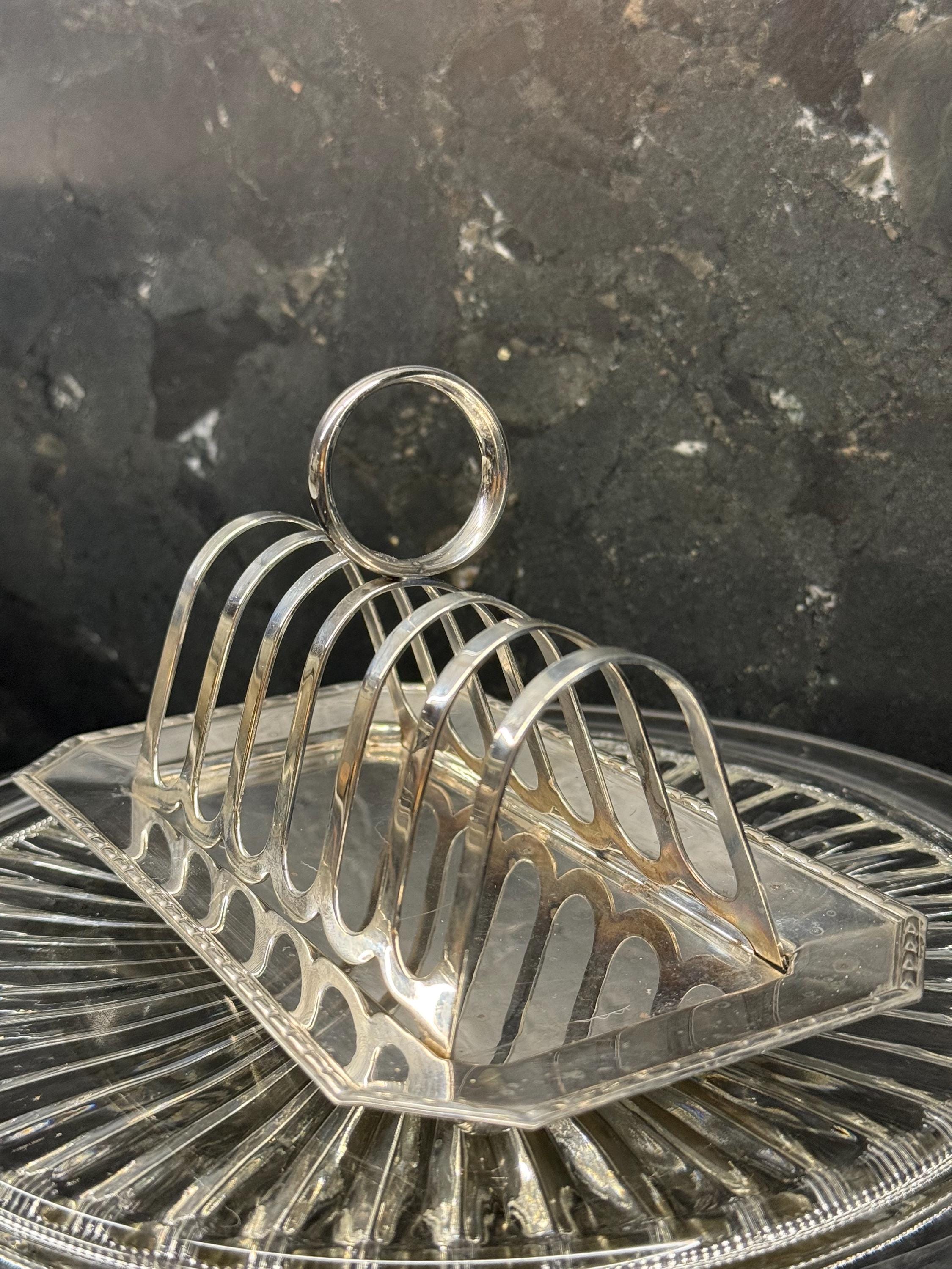 Antique sterling silver toast rack - Etsy 日本