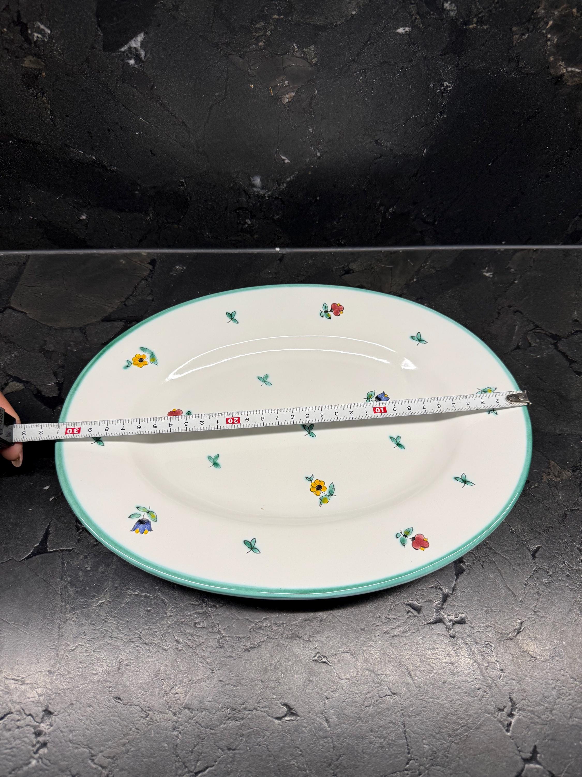 Gmundner Keramik Scattered Flowers Serving Platter • Choose Oval