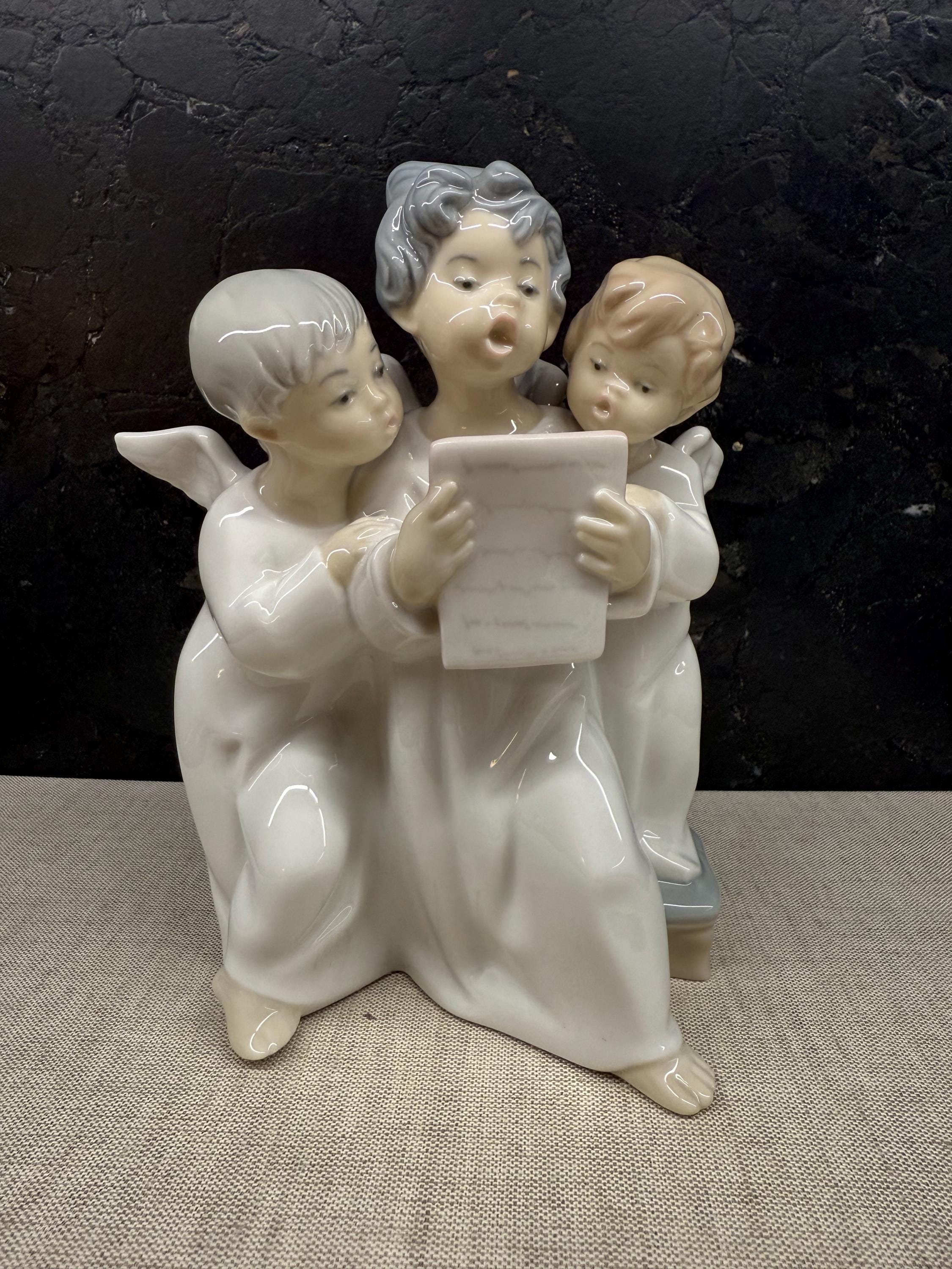 Vintage Lladró Angels Group Figurine 4542 | Retired Porcelain