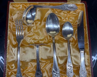 Rare Berndorf Fairy Tale Cutlery Set • Hansel & Gretel
