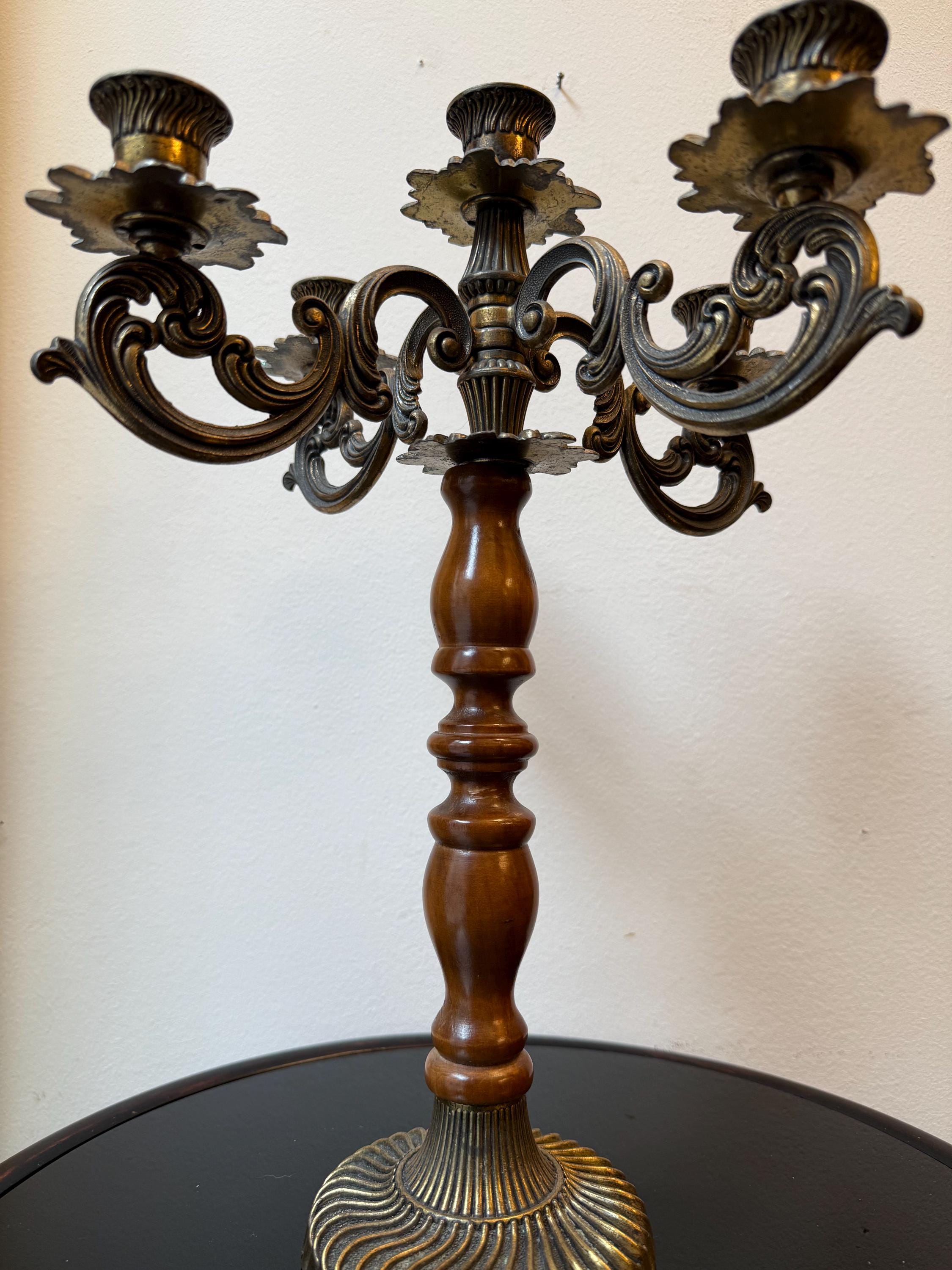 Vintage ornate wooden candlesticks - Etsy 日本
