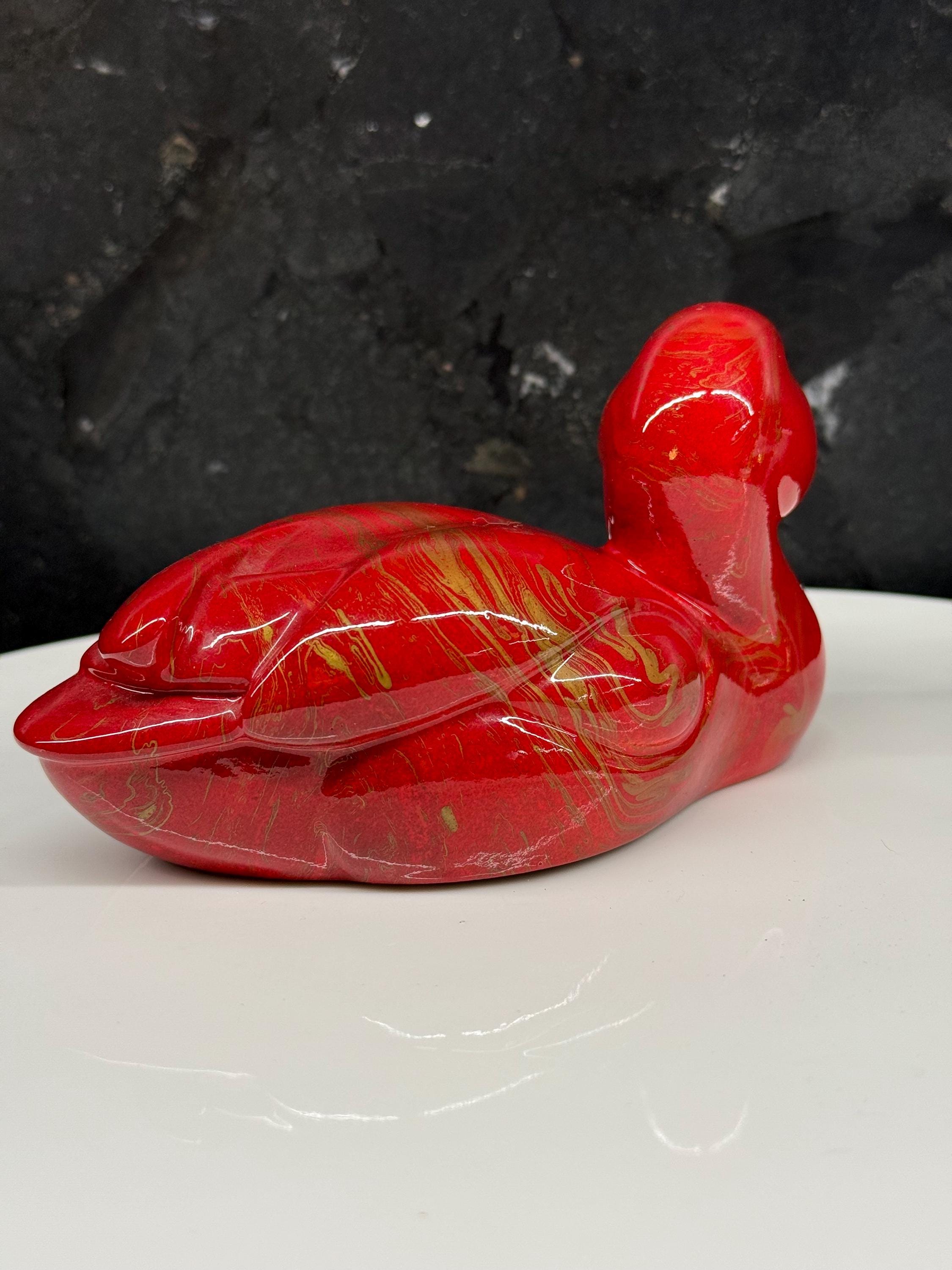 Handcrafted Italian Decorative Duck by Elli Malevolti | Bordeaux