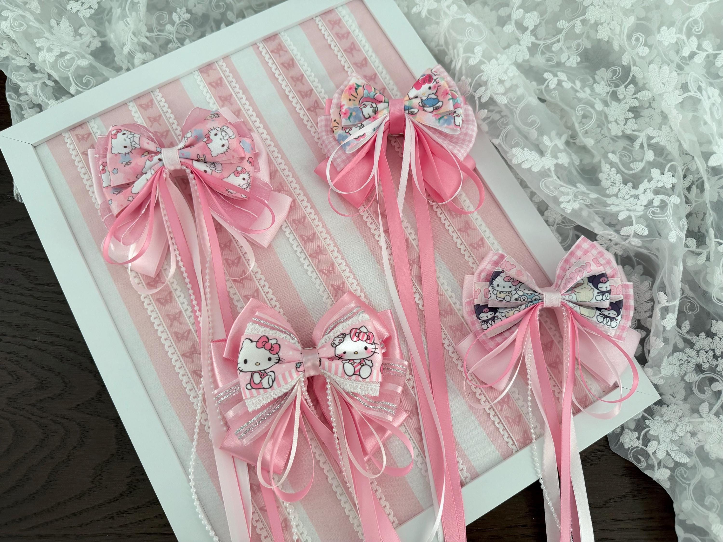 Hello Kittys Hair Clips - Etsy