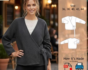 Jacket Sewing, For women Sewing, Jacket Pattern Sewing, Women Pattern Sewing, Pdf Pattern