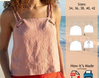 Blouse Pattern | Sewing Pattern |Top Sewing Pattern | Women Sewing Pattern | PDF sewing Pattern Download | Modern Blouse 24
