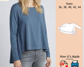 Blouse Pattern | Sewing Pattern |Top Sewing Pattern | Women Sewing Pattern | PDF sewing Pattern Download | Modern Blouse 25