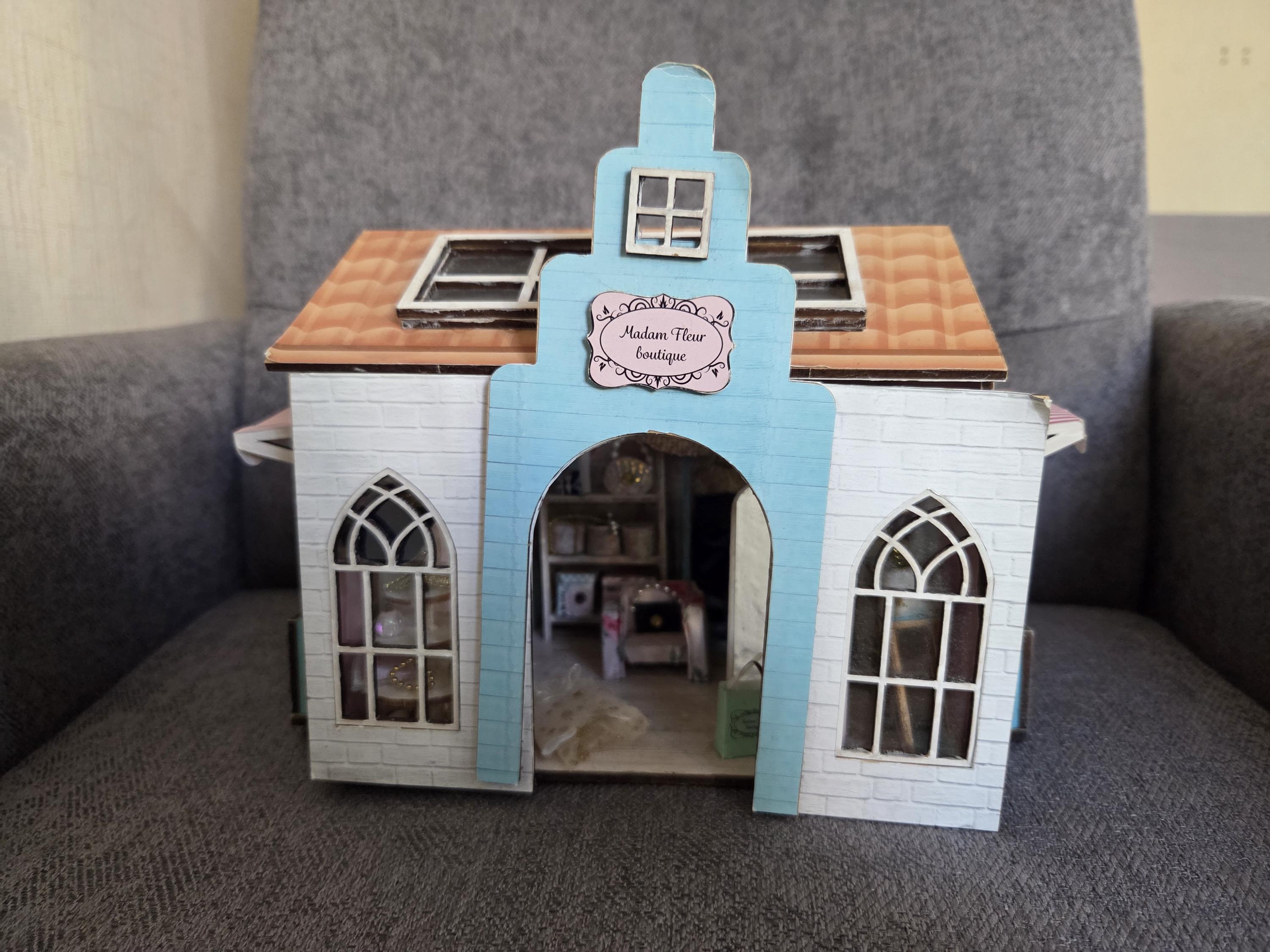 Mini Libro Stampabile Con Casa Delle Bambole, Kit Per Diario In Tela Blu, Libro In Miniatura, Materiale Effimero Per Diario In Tela Blu, Copertina Per Libro Con Casa Delle Bambole - Foto 7