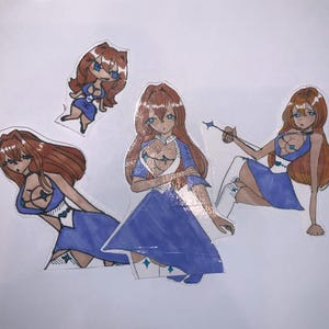 Anime stickers | 4 in a batch