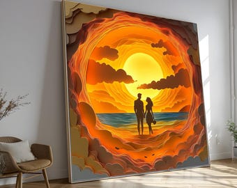 アラジン＆ジャスミン【Sunset Romance】サンセットロマンス　セル画 ディズニーフィギュア・グッズ専門店 ディズニーコレクション