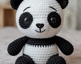 Crochet Panda Amigurumi Pattern PDF | Beginner Friendly Toy (Instant Download)