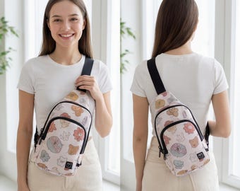 Sling Bag Sewing Pattern PDF | Easy Beginner Crossbody Backpack | Instant Download