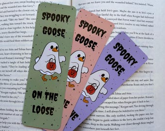 Bladwijzer Spooky Goose: grappig Halloween-schoolcadeau