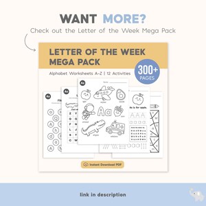 Alphabet Find and Color Worksheets Printable, Letter Recognition, Uppercase and Lowercase, Letter Worksheets, Preschool Curriculum