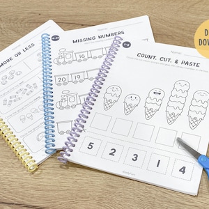 Number of the Week Printable Worksheets, Number Worksheets 1–20, Number Tracing, Number Counting, Preschool Math Curriculum, Toddler Workbook