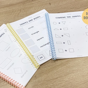 Shape of the Week Printable Worksheets, 2D Shape Worksheets, Shape Tracing, Shape Recognition, Preschool Math Curriculum, Toddler Workbook