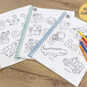 Letter of the Week Printable Worksheets, Alphabet Tracing, Alphabet Coloring, Preschool Curriculum, Toddler Workbook, Homeschool Learning Binder