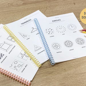 Shape of the Week Printable Worksheets, 2D Shape Worksheets, Shape Tracing, Shape Recognition, Preschool Math Curriculum, Toddler Workbook