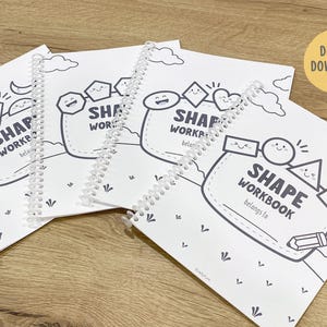 Shape of the Week Printable Worksheets, 2D Shape Worksheets, Shape Tracing, Shape Recognition, Preschool Math Curriculum, Toddler Workbook