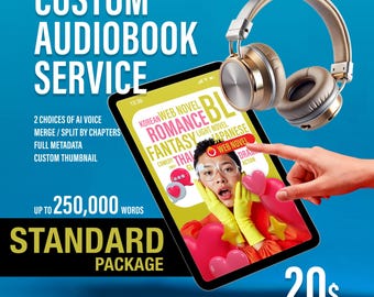 Création de livre audio IA : service de narration de livre électronique personnalisé (jusqu'à 200 000 mots, format de fichier MP3)