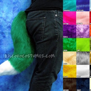 FAST SHIP - Choose Your Colors! Faux Fur Fox Wolf Tail - Cosplay - Fursuit - Furry - Costume