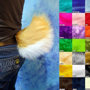 FAST SHIP - Custom Color! Cute Furry Nub Tail - Bunny Rabbit Deer Puppy Cute Fursuit Fluffy Cosplay Costume