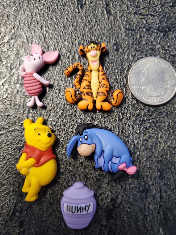 Winnie The Pooh Shoe Charms Eeyore Magnet Tigger Piglet Honey Jar Disneyworld Disneyland Shoe Charms Fish Extender Gift Fe Magnet