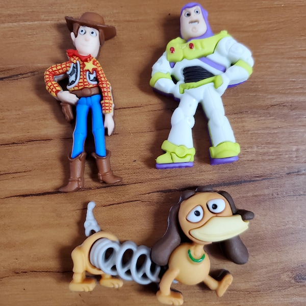 Disney Shoe Charm Woody Shoe Charms Buzz Lightyear Slinky Dog Disneyworld Disneyland Shoe charms Fish Extender Gift  FE gift