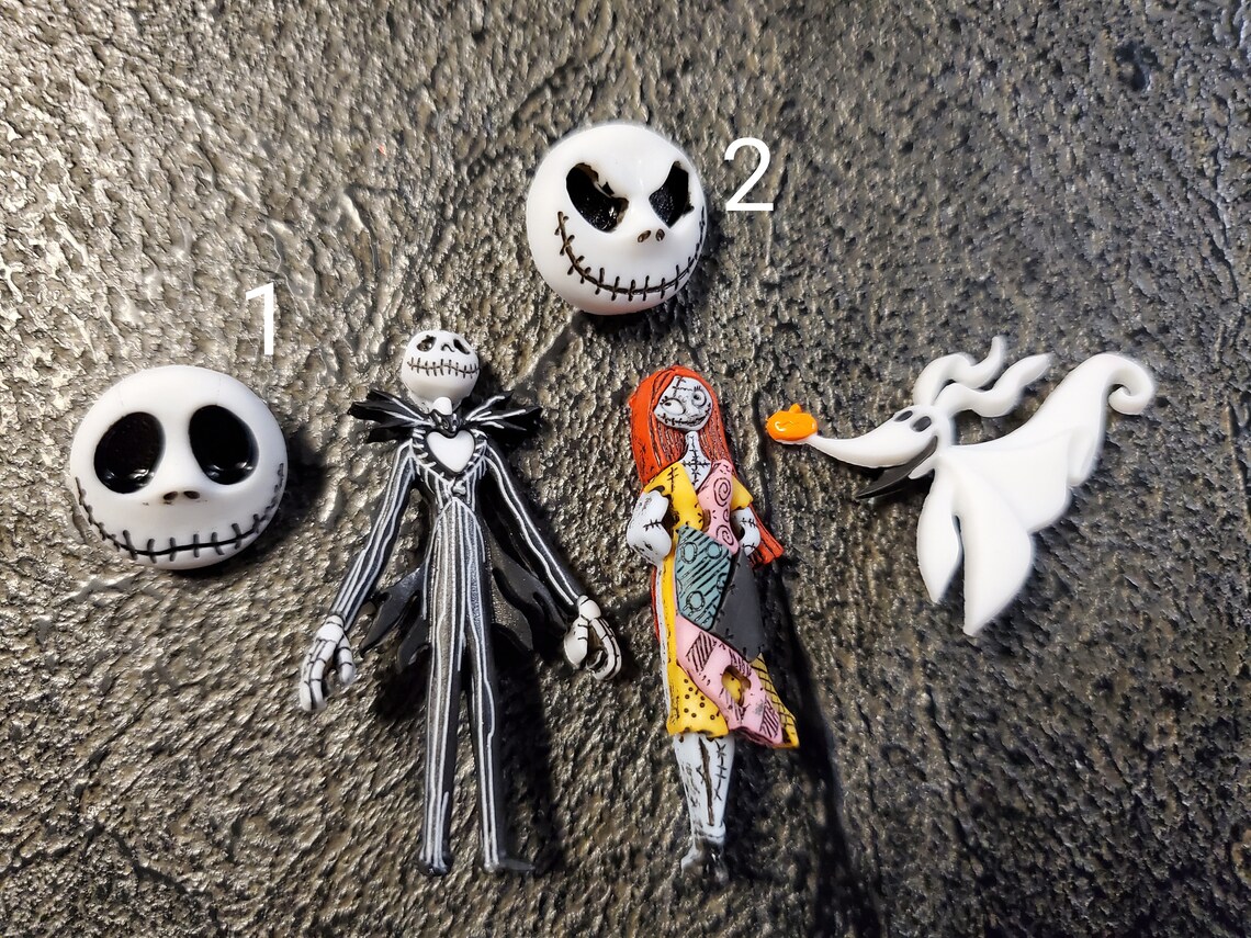 Nightmare before Christmas Croc Charms Shoe Charms Jack Sally Etsy