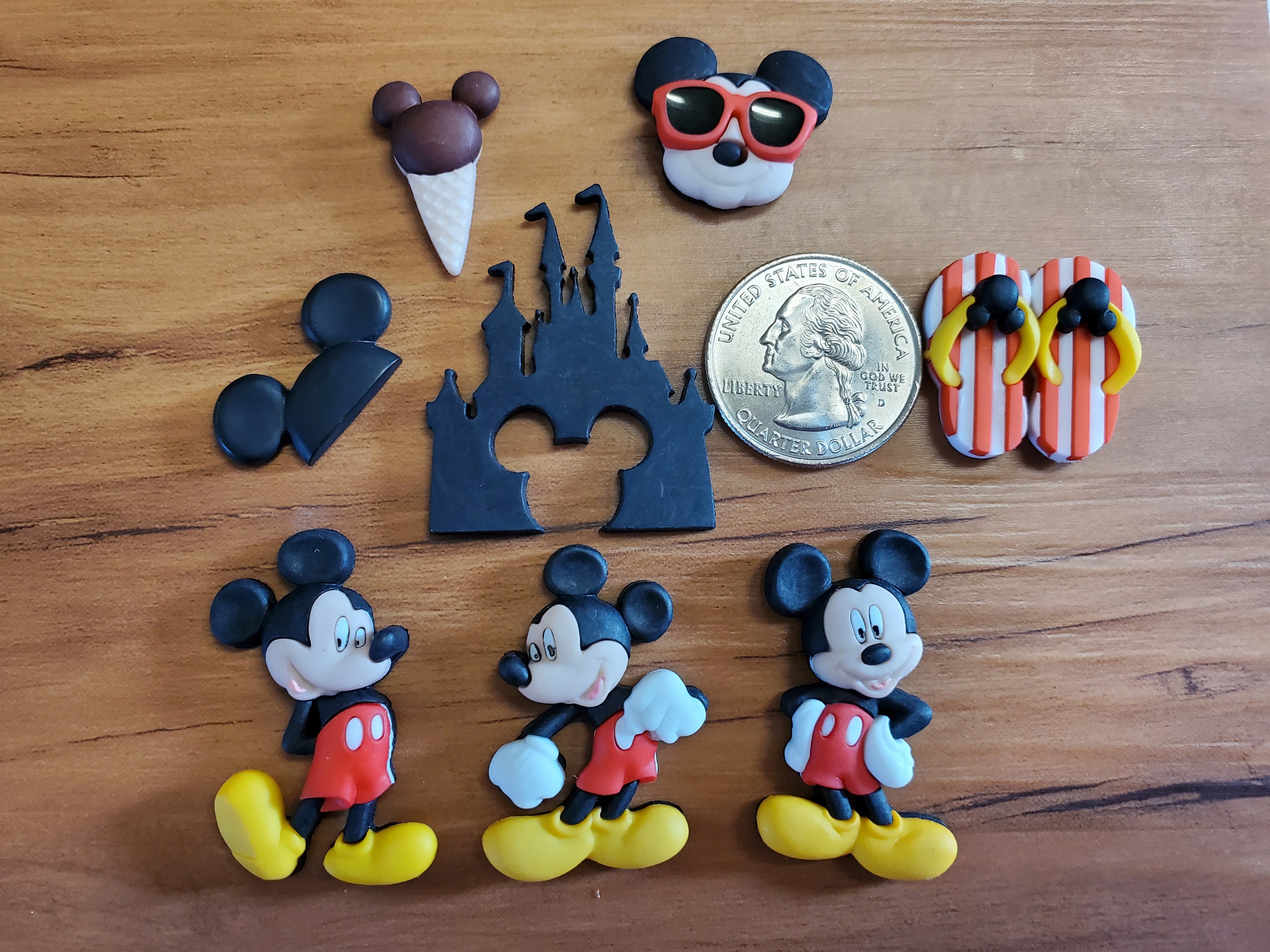 CROCS, Accessories, Crocs X Disney Jibbitz Pack Mickey Mouse Castle  Pretzel Limited Edition