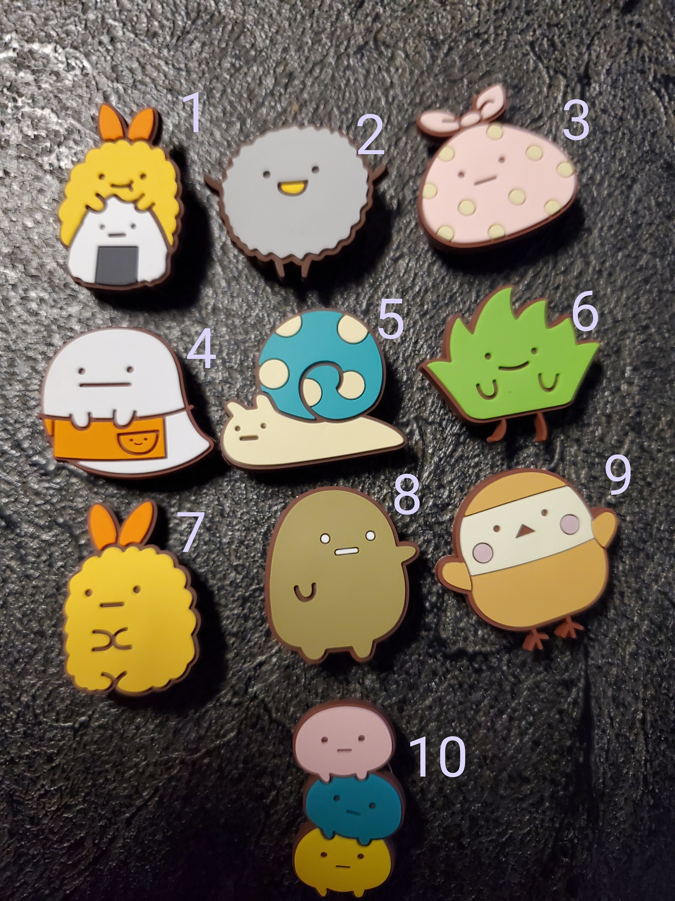 japanese croc charms