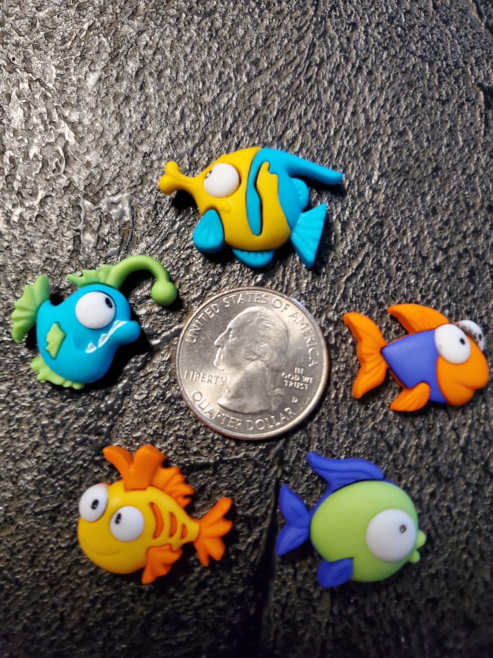 Fish Croc Charms crazy fishes Shoe Charm Shoe charms Fish Etsy