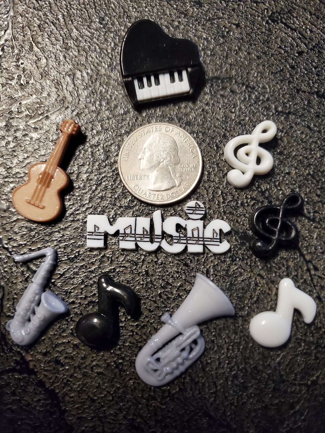 Music Croc Charms Piano Saxophone Tuba Notes Treble clef Etsy