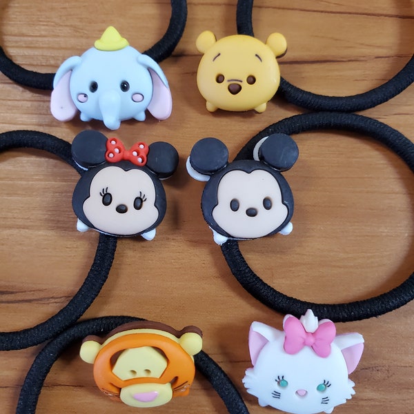 Tsum Tsum hair bow ties Mickey Minnie Tigger Dumbo Kitty Winnie the Pooh Disneyworld Disneyland  Fish Extender Gift  FE