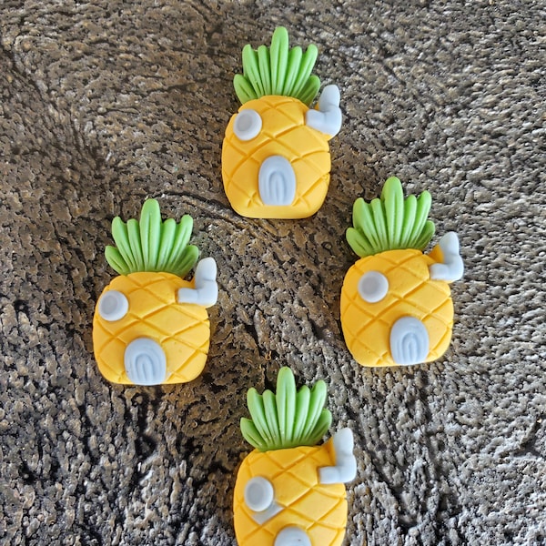 Pineapple Shoe Charms Hawaiian Shoe Charm Sponge Bob Shoe Charm Fish Extender Gift