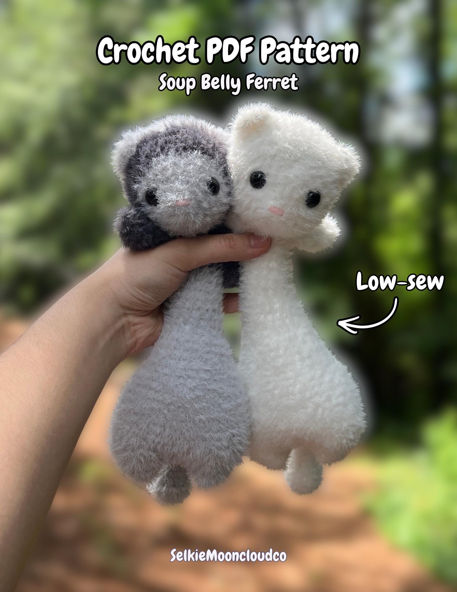 Floppy Ferret LOW-SEW Pattern: Beginner-friendly (PDF Pattern) - Etsy