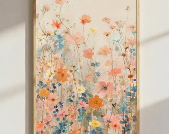 Neutral Floral Art Print | Botanical Wall Art