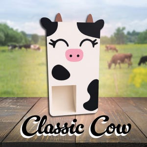 Torre de dados de vaca / Compañero de mesa compacto impreso en 3D Classic Cow