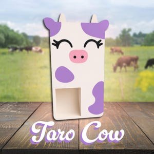 Torre de dados de vaca / Compañero de mesa compacto impreso en 3D Taro Cow