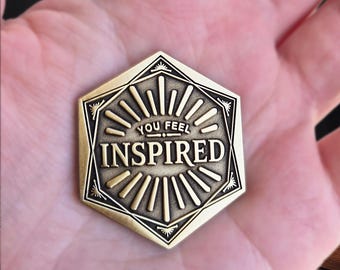Moneda de inspiración metálica / Latón o chapada en plata