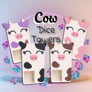 Torre de dados de vaca / Compañero de mesa compacto impreso en 3D imagen 1