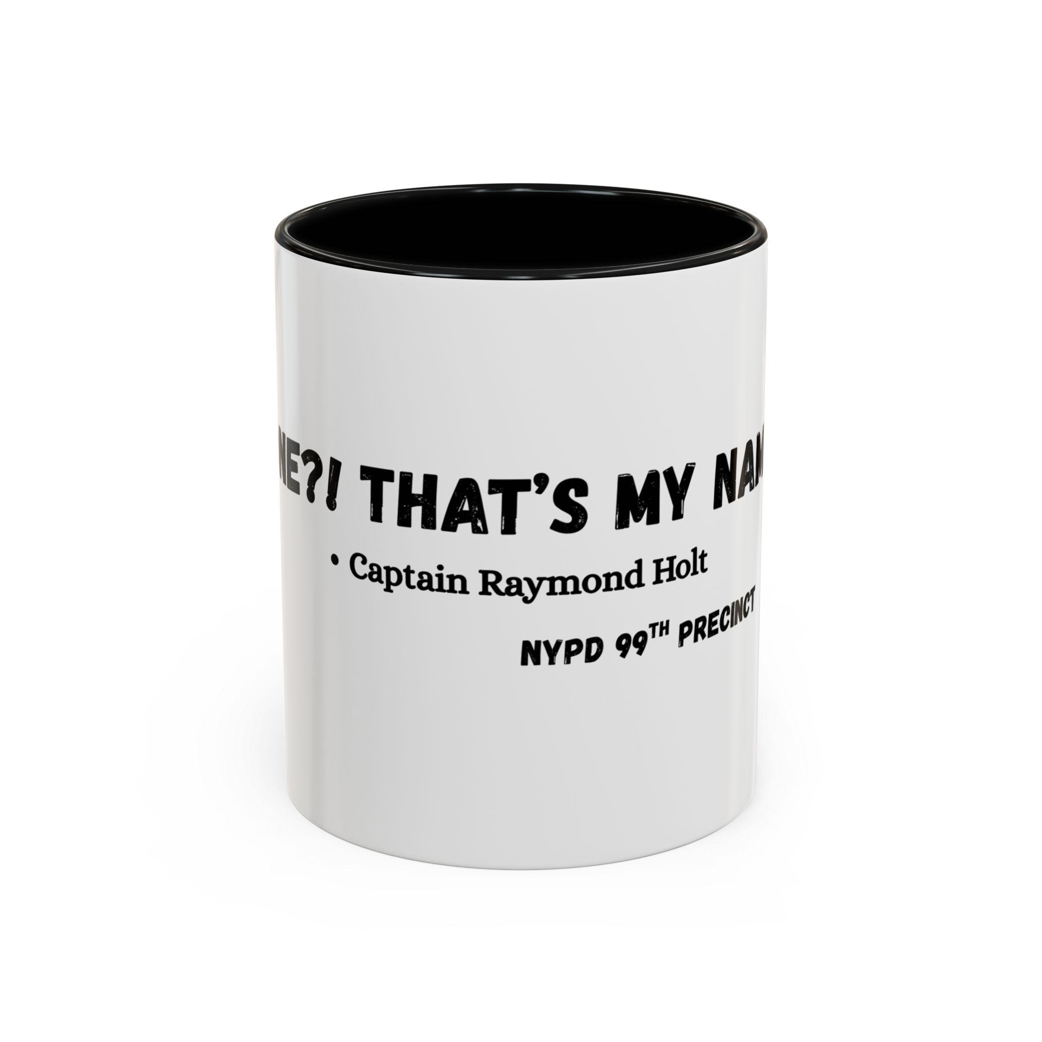 Brooklyn 99 Kaffeetasse – New York Police Nine Nine Precinct, Weiß Mit Schwarzem Rand & Griff, 0,33 L