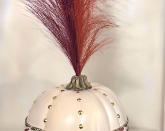 Handgemaakt herfststuk, tafeldecor Thanksgiving